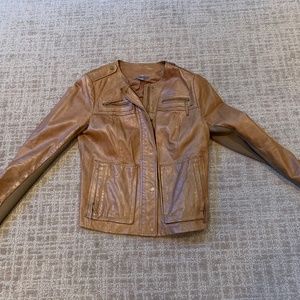 Vince leather jacket, brown, excellent condition